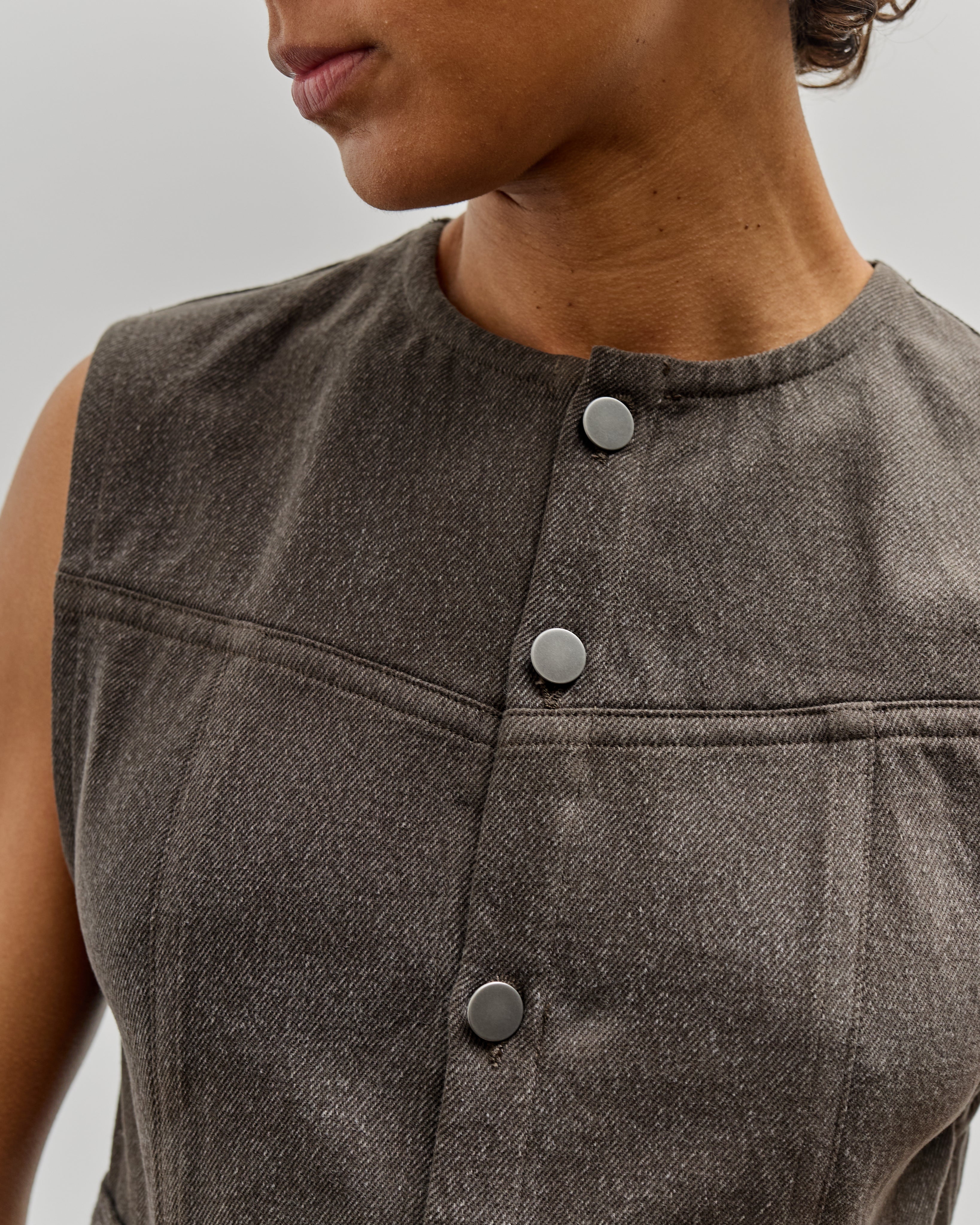 Lauren Manoogian Twill Bodice, Washed Black – Glasswing