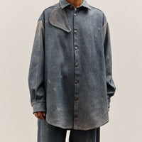 Lauren Manoogian Worn Gaiter Shirt, Worn Denim