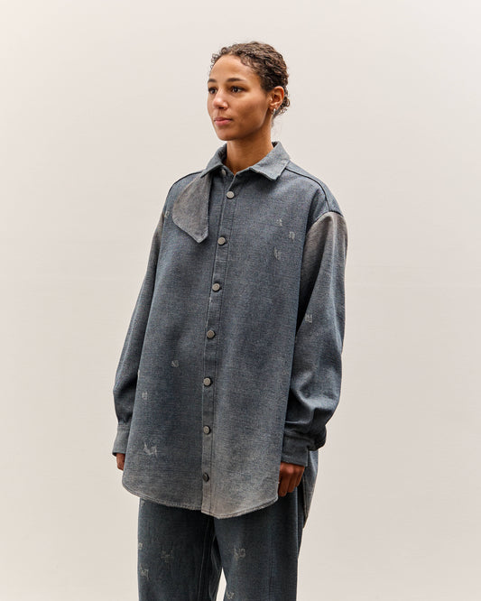 Lauren Manoogian Worn Gaiter Shirt, Worn Denim