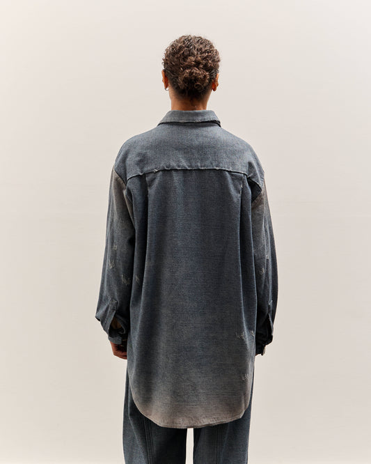Lauren Manoogian Worn Gaiter Shirt, Worn Denim
