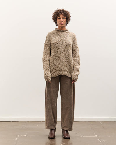 Lauren Manoogian Handknit Paint Rollneck, Tobacco Paint