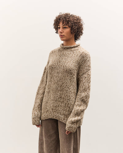 Lauren Manoogian Handknit Paint Rollneck, Tobacco Paint