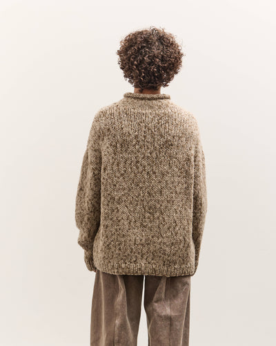 Lauren Manoogian Handknit Paint Rollneck, Tobacco Paint