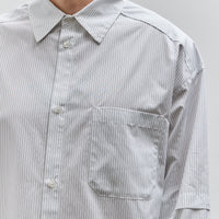 Lownn Layered Shirt, White / Navy Stripe