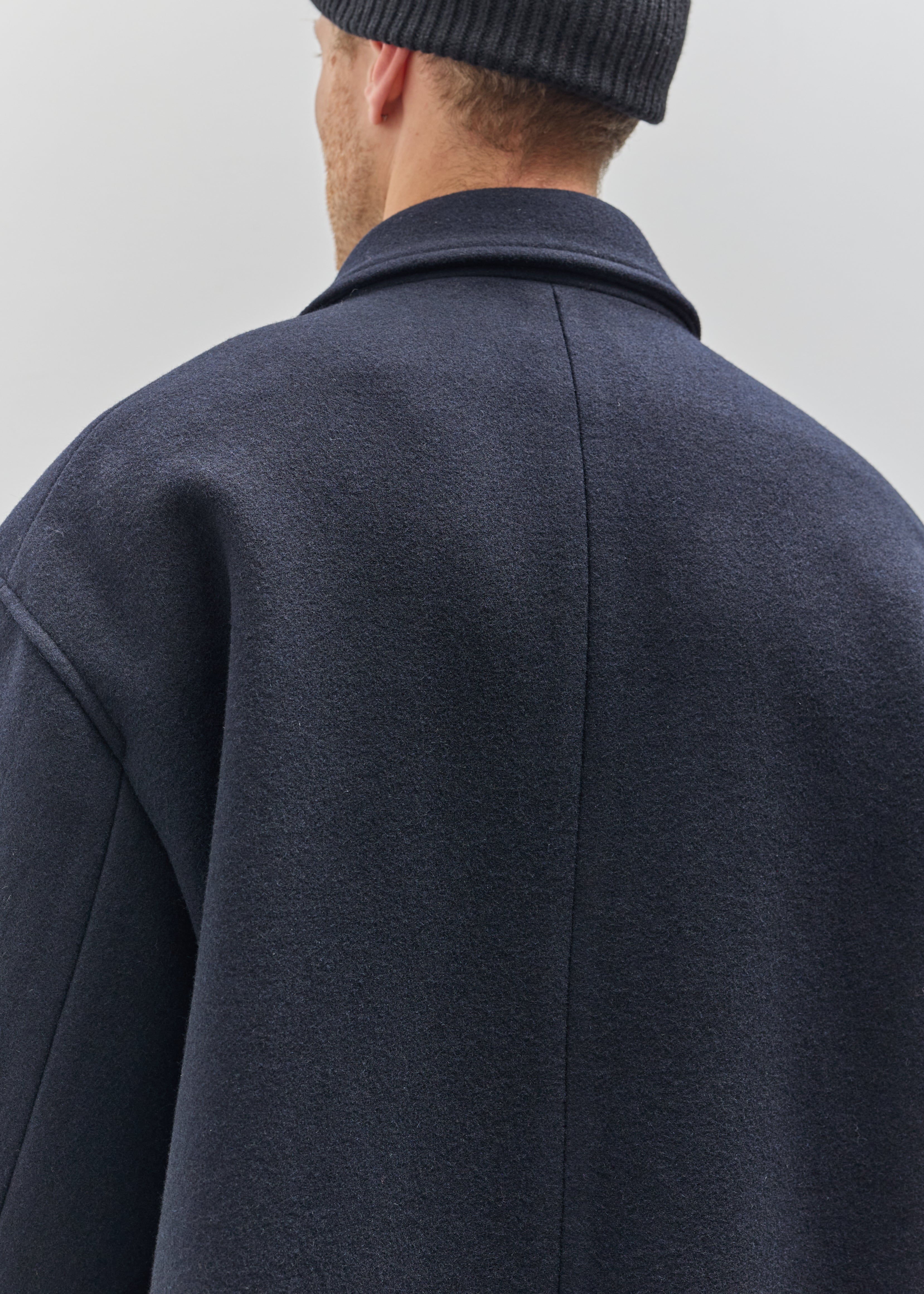 【lownn】 cashmere wool jacket Taupe Wool Cashmere Workwear Jacket by Lownn on Sale