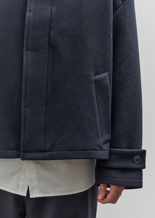 Lownn Short Mac Coat, Navy