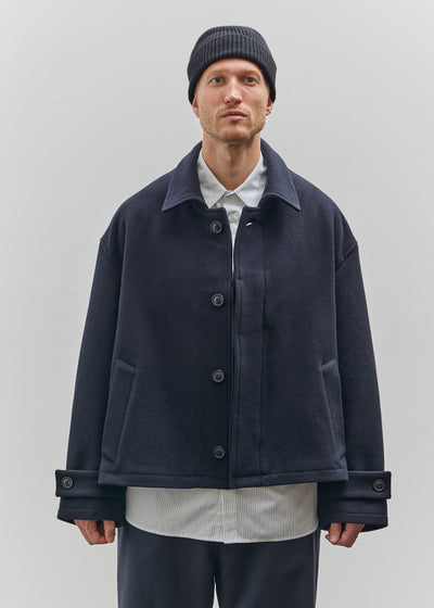 Lownn Short Mac Coat, Navy