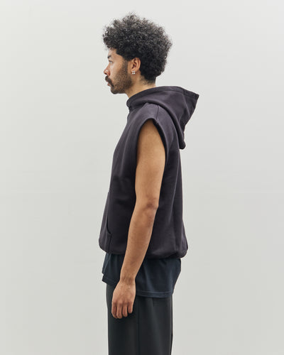 Lownn Sleeveless Hoody, Black