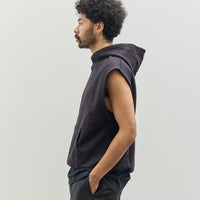 Lownn Sleeveless Hoody, Black