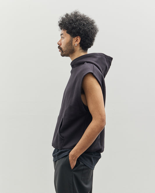 Lownn Sleeveless Hoody, Black