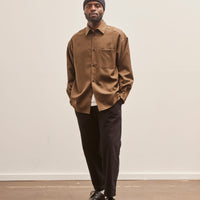 Lownn Wool Classic Shirt, Brown