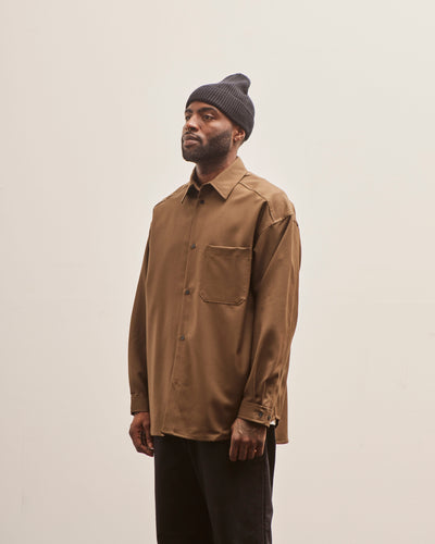 Lownn Wool Classic Shirt, Brown