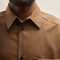 Lownn Wool Classic Shirt, Brown