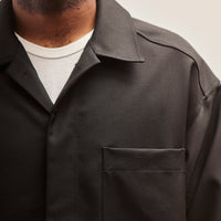 Lownn Wool Minimal Shirt, Black