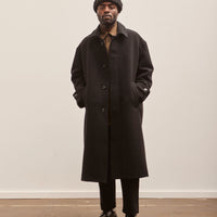 Lownn Wool Overcoat, Black