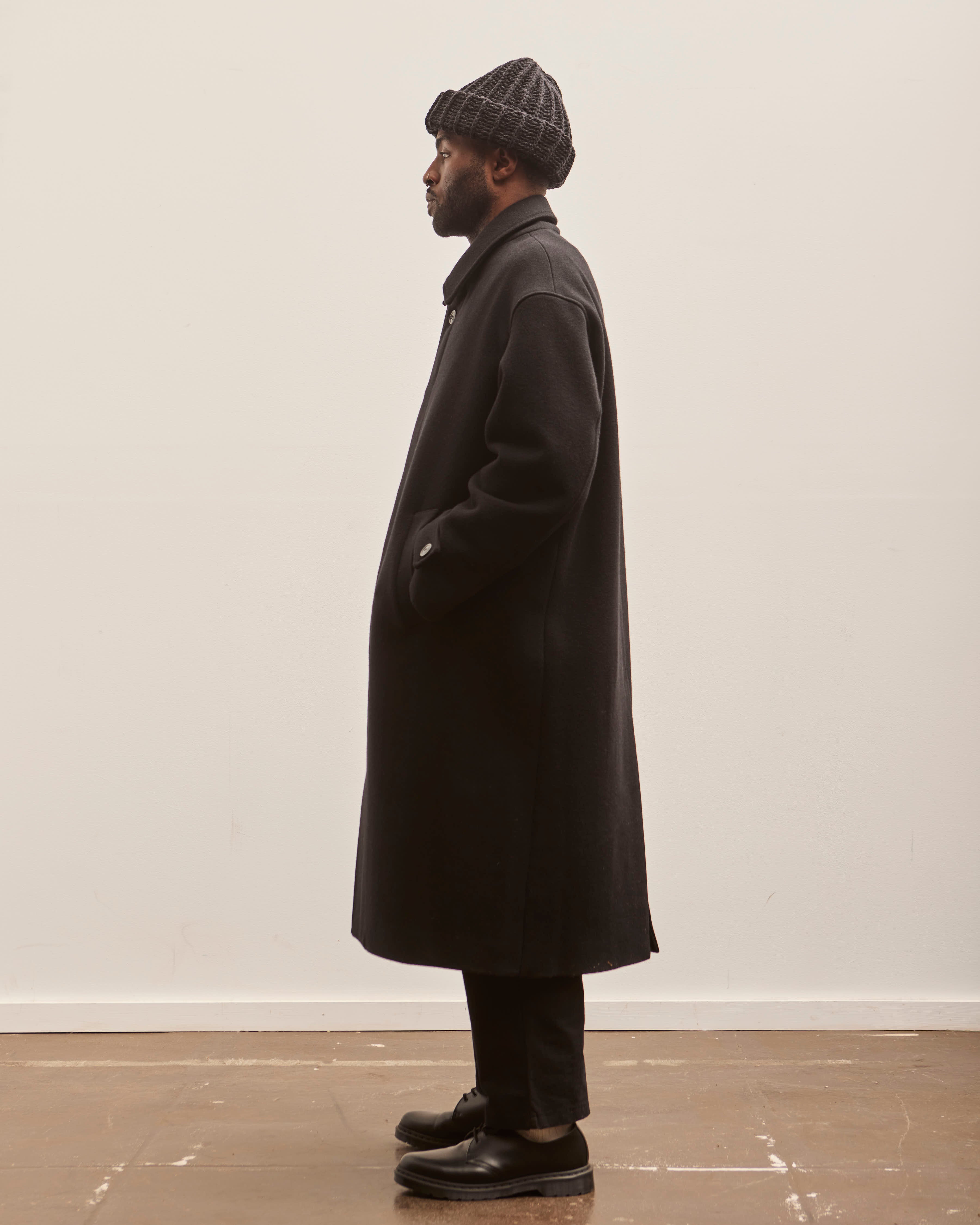 Lownn Wool Overcoat, Black – Glasswing