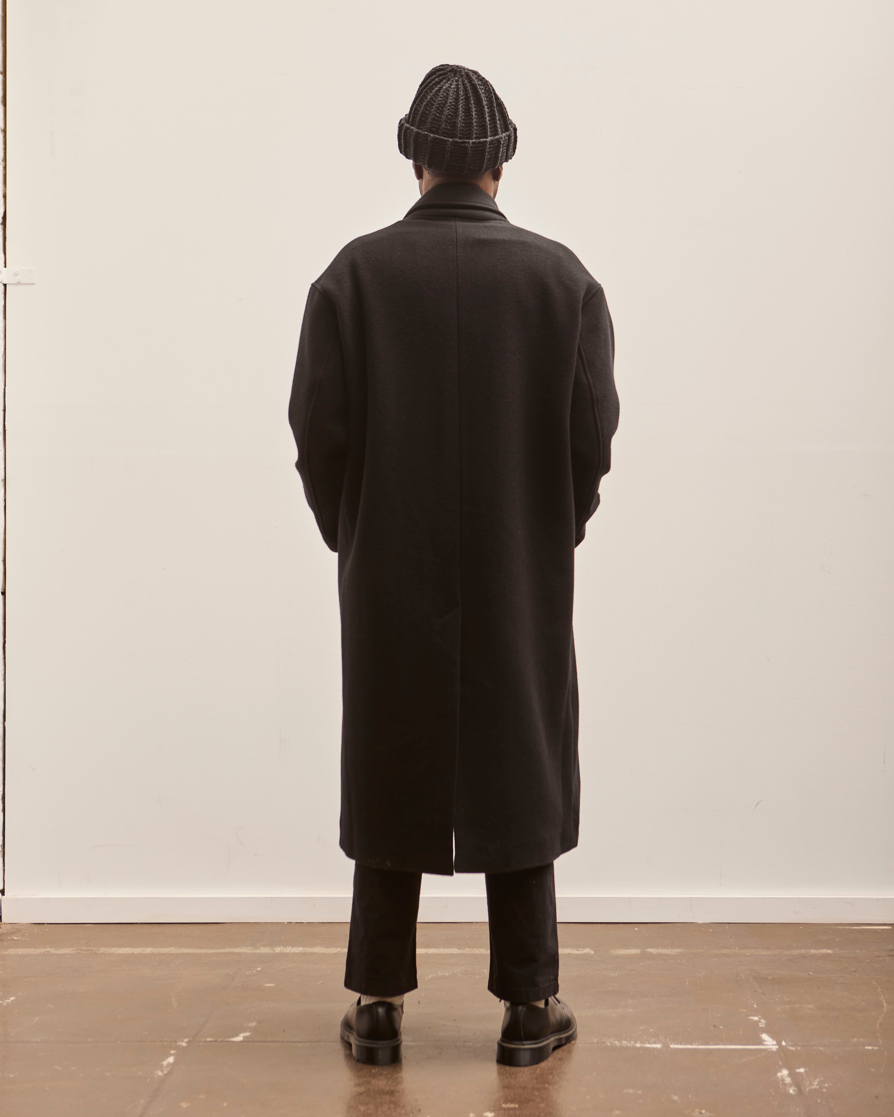 lownn コート coat ウール 黒 Lownn Wool Overcoat, Black – Glasswing