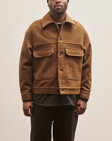 Lownn Wool Workwear Jacket, Brown