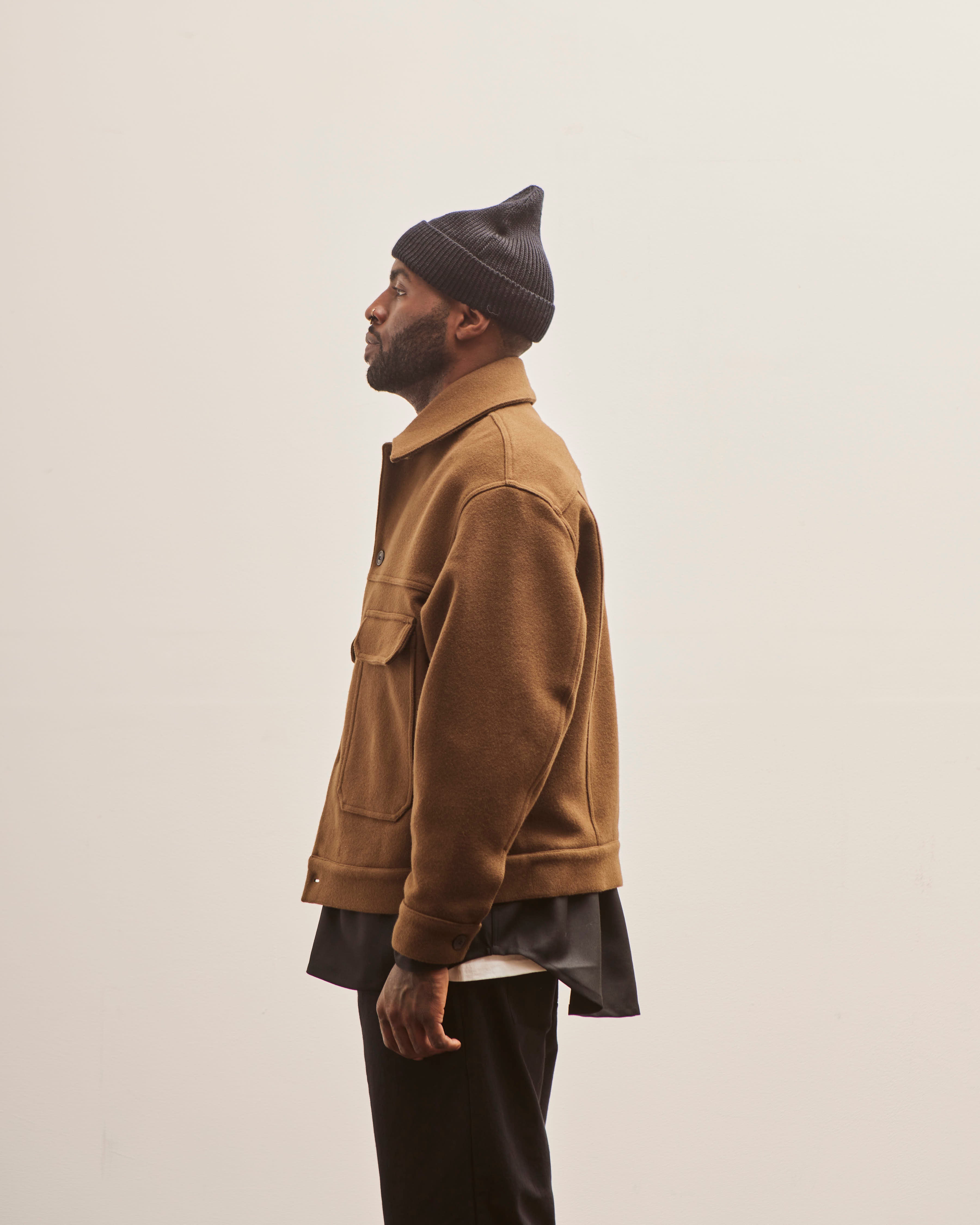 Lownn Wool Workwear Jacket, Brown – Glasswing