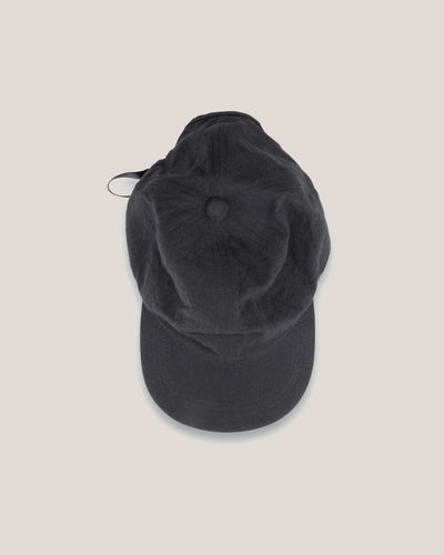 MAN-TLE R20C1 Shallow Cap, Black Linen