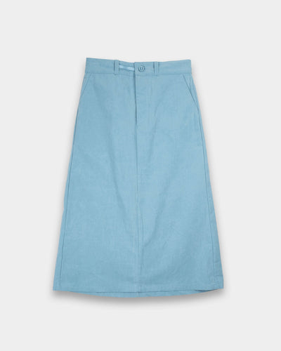 MAN-TLE W-R19P7 High Wide Skirt, Blue