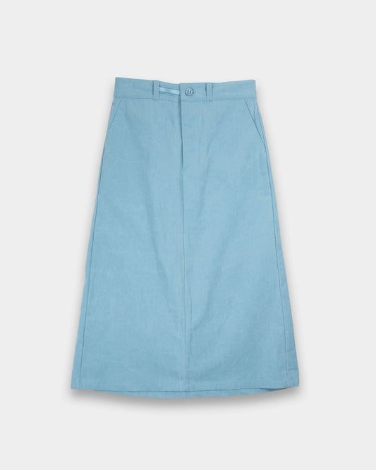 MAN-TLE W-R19P7 High Wide Skirt, Blue
