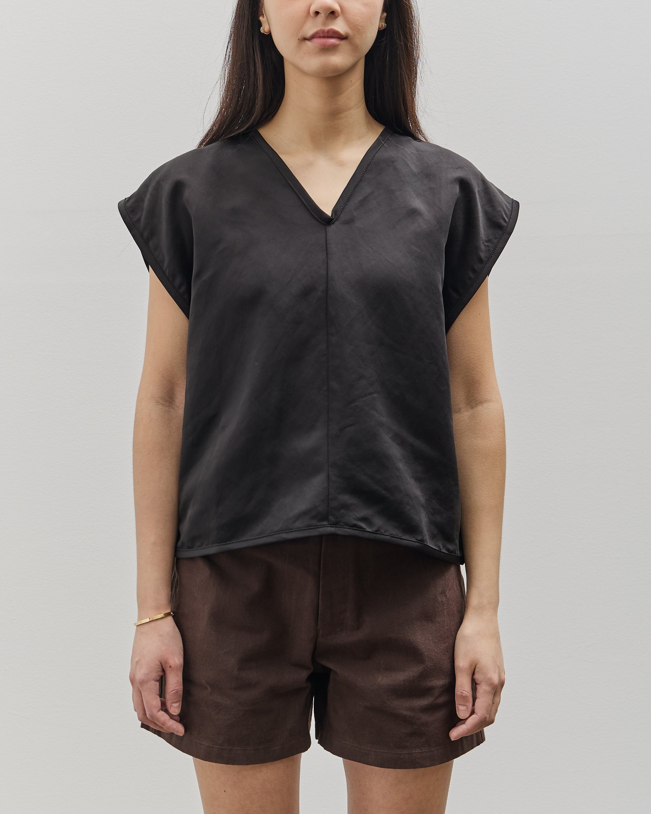 MAN-TLE W-R18S5 Box Shirt, Black Paper – Glasswing