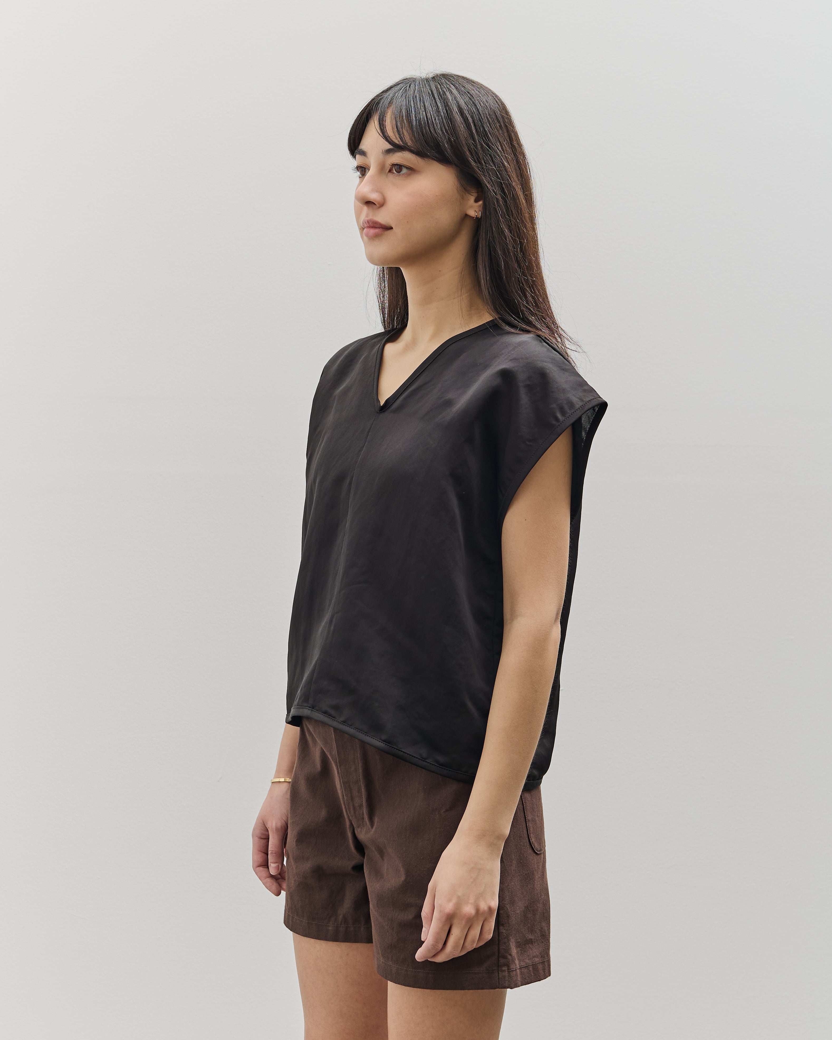 MAN-TLE W-R18S5 Box Shirt, Black Paper – Glasswing