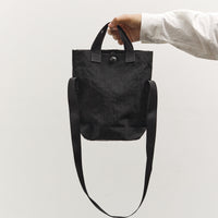 MAN-TLE R0B4 Mini Tote, Black Nylon