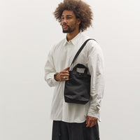MAN-TLE R0B4 Mini Tote, Black Nylon