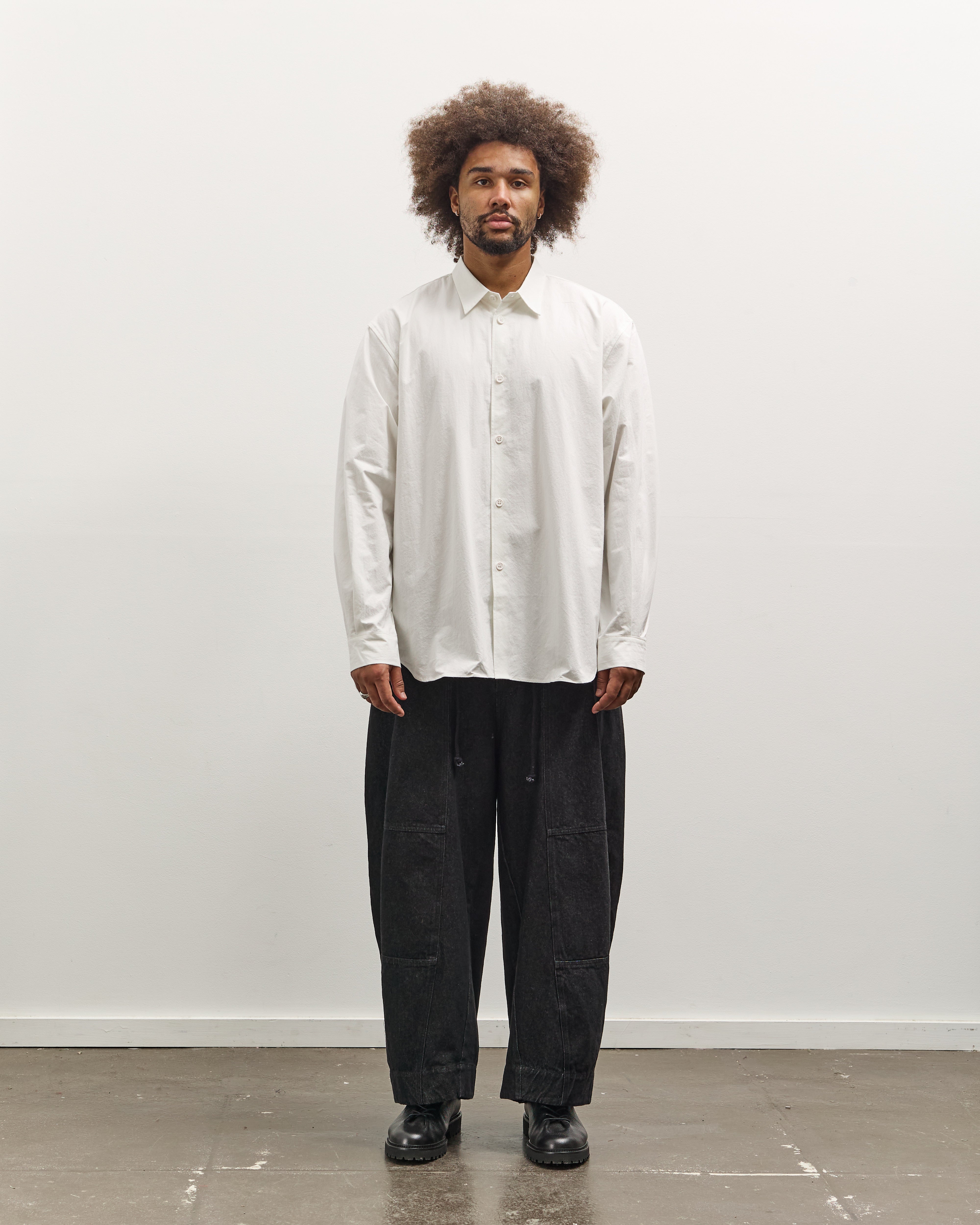 MAN-TLE R0S8 Weather Shirt, White – Glasswing