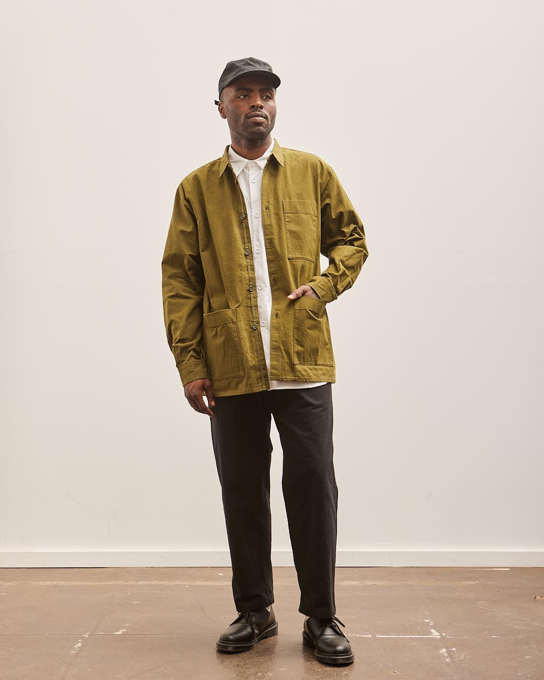 MAN-TLE マントル/Paraffin Wax Coating SHIRTS MAN-TLE R0S1 Shirt, Black Wax – Glasswing
