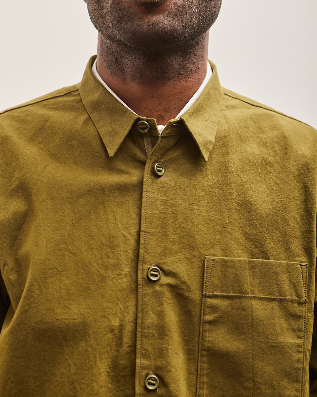MAN-TLE R15S0 Shirt, Field Wax – Glasswing