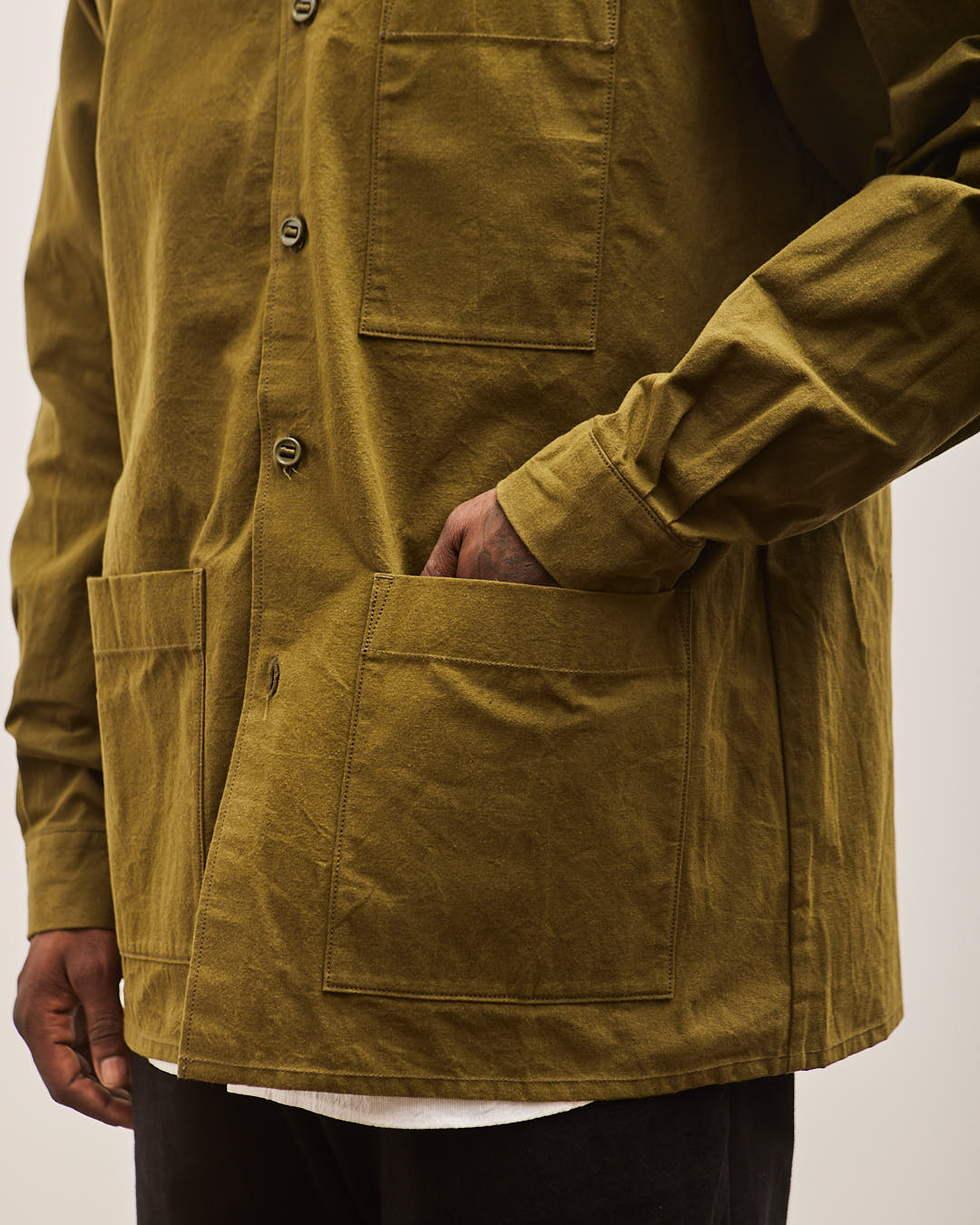 MAN-TLE R15S0 Shirt, Field Wax – Glasswing