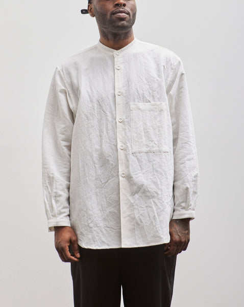 ワンピース Dhal/Henry Smock Shirt OP Heavy Organic Cotton Poplin Shirt Black J21DL0032 – NOMAD