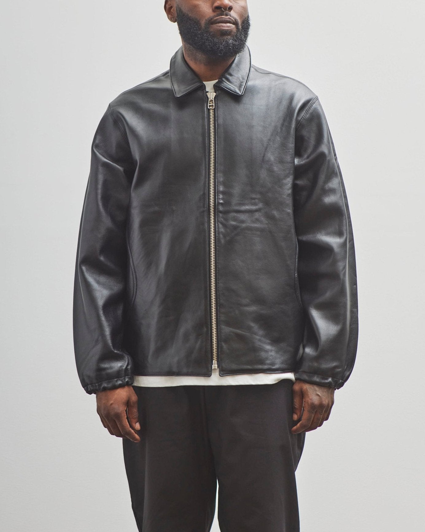 MAN-TLE R17L3 Jacket, Black Leather – Glasswing