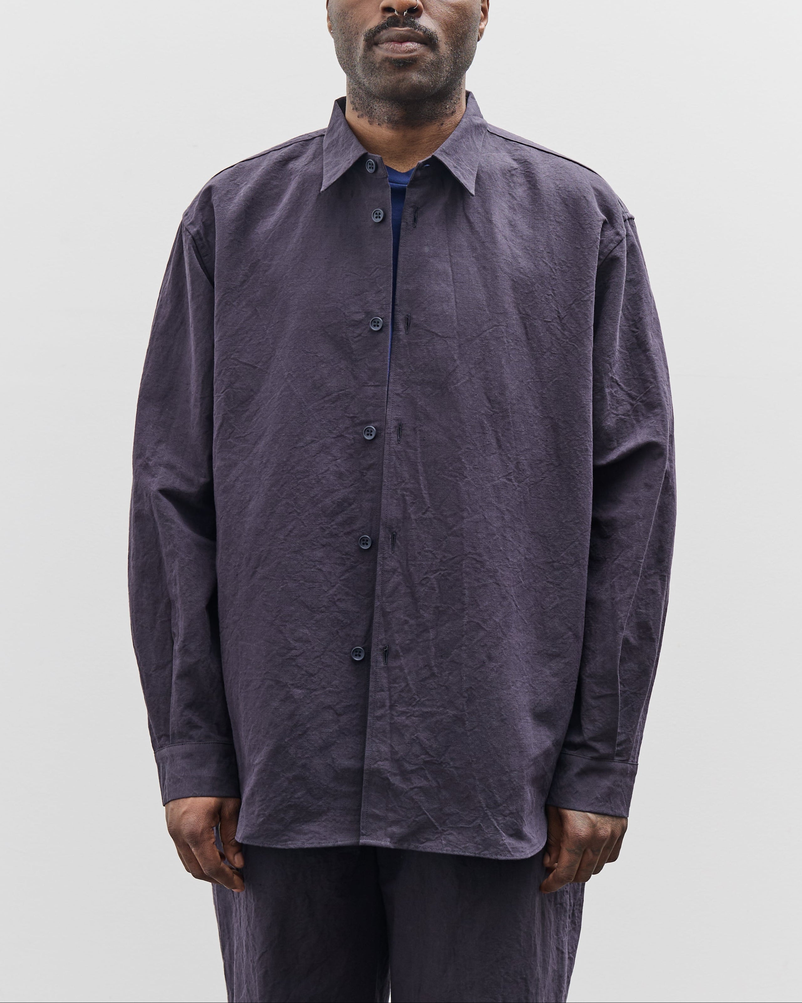 トップス MAN-TLE R12S1 REGUILAR SHIRT MAN-TLE R0S1 Shirt, Black Wax – Glasswing