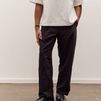 MAN-TLE R20P4 Wide Pants, Black Linen