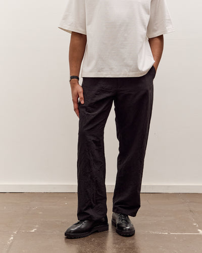 MAN-TLE R20P4 Wide Pants, Black Linen