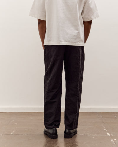 MAN-TLE R20P4 Wide Pants, Black Linen