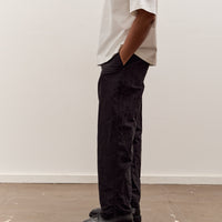 MAN-TLE R20P4 Wide Pants, Black Linen