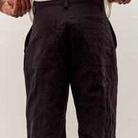 MAN-TLE R20P4 Wide Pants, Black Linen