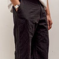 MAN-TLE R20P4 Wide Pants, Black Linen
