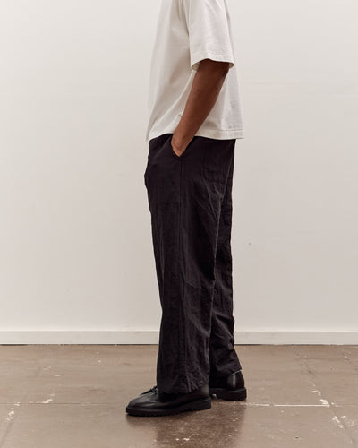 MAN-TLE R20P5 Solid Pants, Black Linen