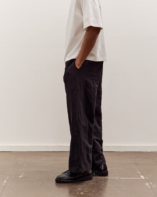 MAN-TLE R20P5 Solid Pants, Black Linen