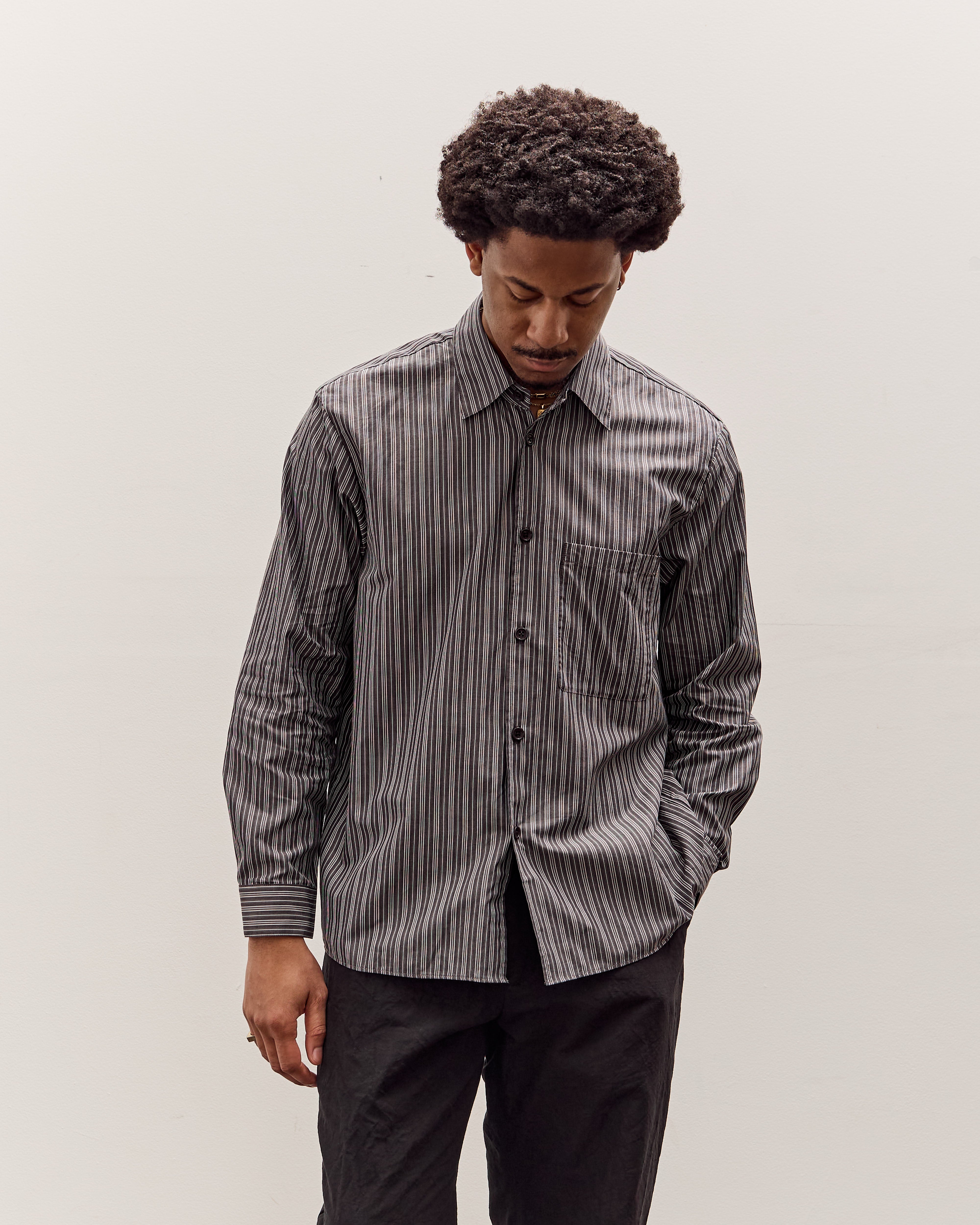 man-tle プルオーバーシャツ　Sサイズ MAN-TLE R20S4 OD Shirt, Mono Plot – Glasswing