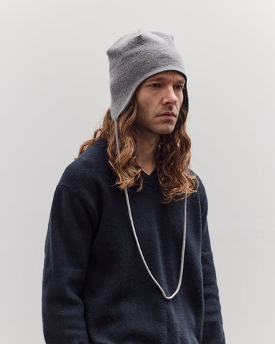 Earflap Cap, Heather Grey