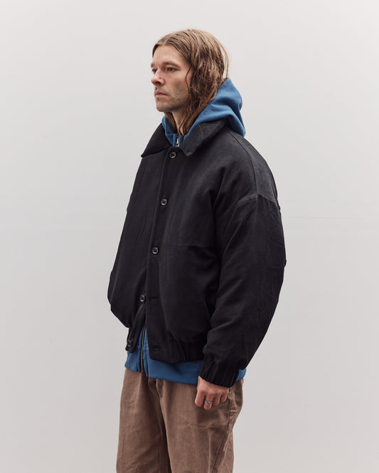 R21D3 Down Blouson, Fluid Supima Black