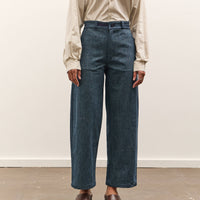 MAN-TLE W-R19P4 High Wide Pants, Blue