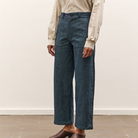 MAN-TLE W-R19P4 High Wide Pants, Blue